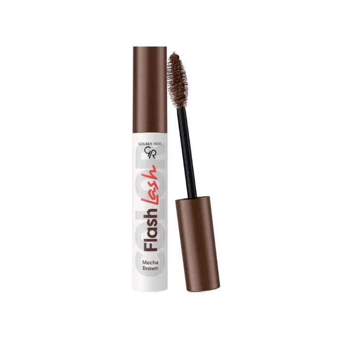 ریمل گلدن رز رنگ MOCHA BROWN مدلFLASH LASH